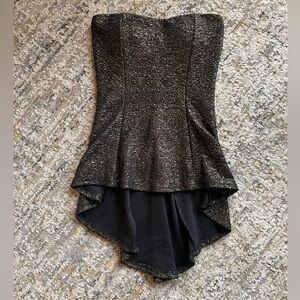 Strapless High Low Women's S Shirt